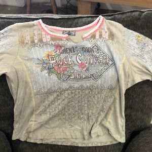 bedazzled rock shirt